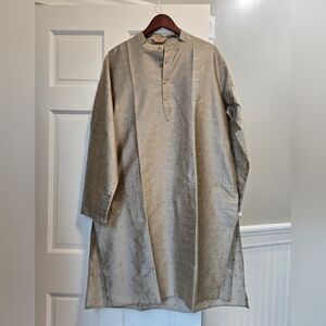 Men's Gray Kurta